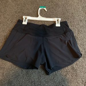 Lululemon black running shorts